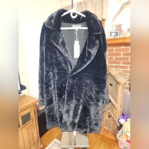 Jason Bolden faux fur coat